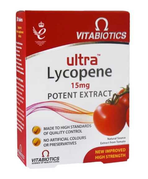 اولترا لیکوپن ویتابیوتیکس 15 میلی گرم 30 عدد | Vitabiotics Ultra Lycopene 15 mg