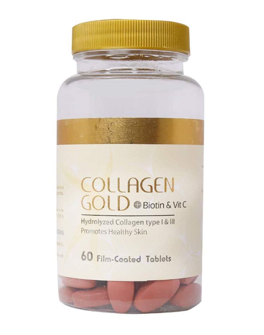 کلاژن گلد بیوتین و ویتامین ث آدیران 60 عدد | َAdrian Collagen Gold Biotin and Vit C