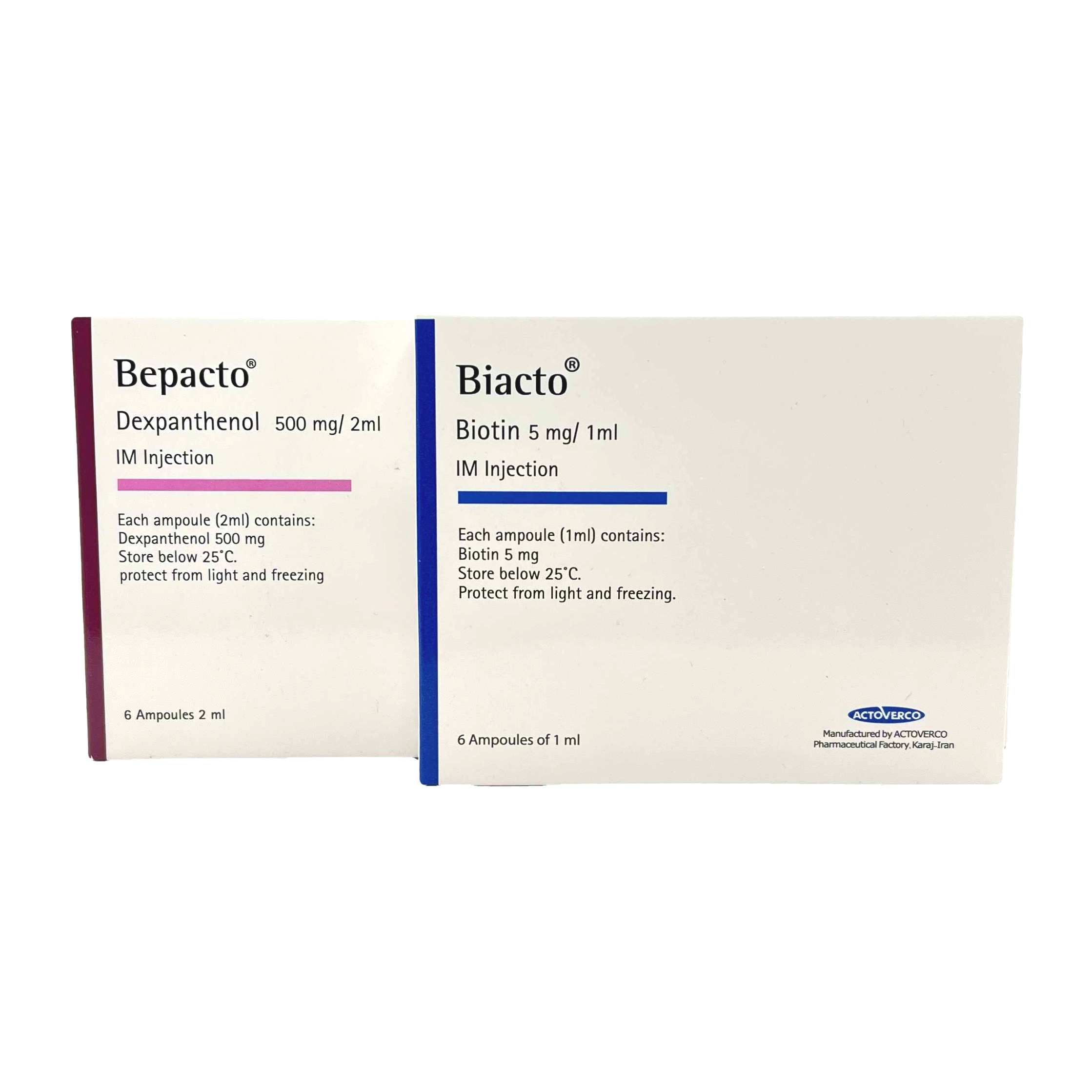 پک آمپول بیوتین بپانتن پارس بهروزان جم |  Biotin Bepanthene ampoule pack