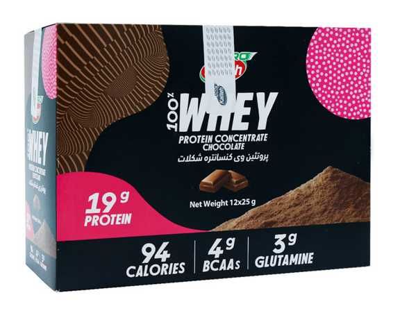 ساشه پروتئین وی کاله 12 عددی  طعم شکلات| Kalleh Whey Protein Sachet