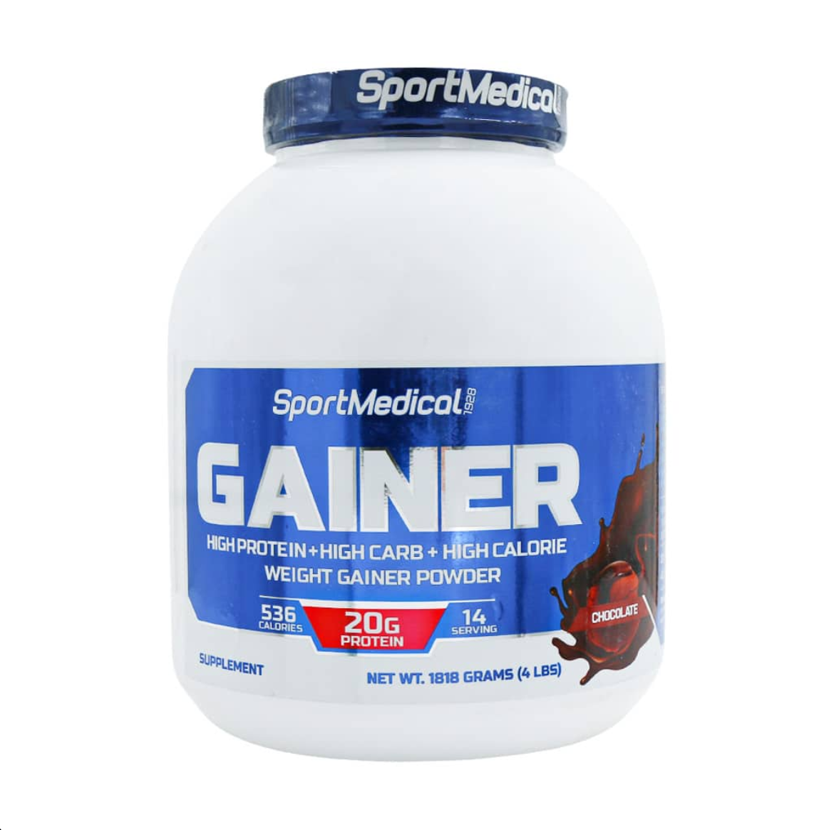 گینر اسپرت مدیکال 1818 گرم طعم وانیل | Sport Medical Gainer Powder 1818 gr