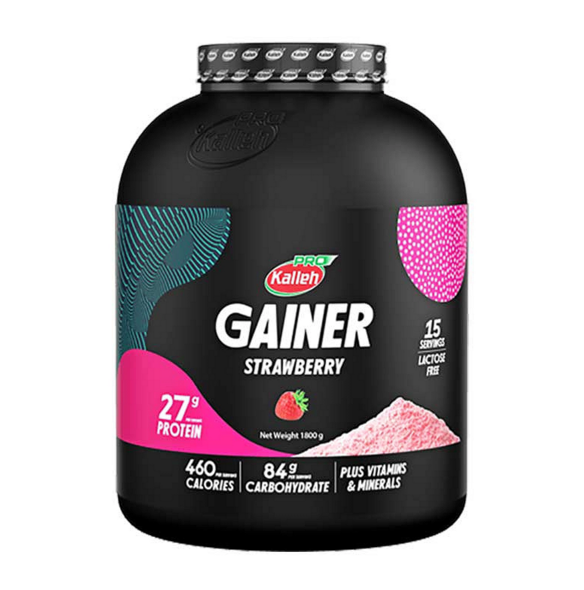 گینر کاله پرو ۱۸۰۰ گرمی توت فرنگی | Kalleh Pro Gainer